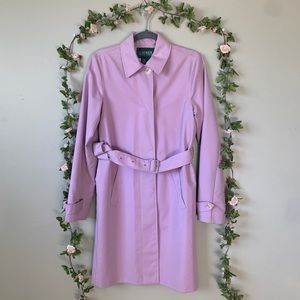 Ralph Lauren Lavender Trench Coat - Sz S